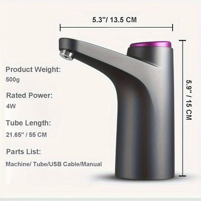 USB Rechargeable Desktop Water Dispenser | 18.9L Portable Electric Pump