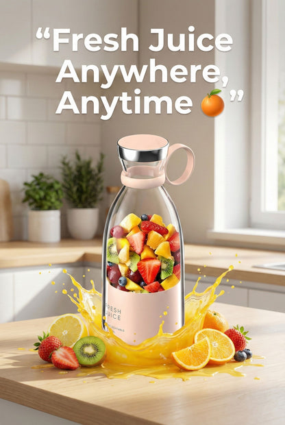 Electric Juicer Blender Mixer USB Rechargeable Machine Household Portable Blender
